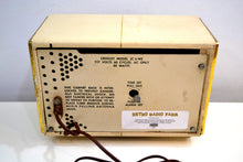 Load image into Gallery viewer, 1955 Crosley Model JC-6-WE Vacuum Tube AM Radio in White Genuine Faux Leather Naugahyde Covering! - [product_type} - Crosley - Retro Radio Farm
