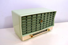 Load image into Gallery viewer, SOLD! - Mar 8, 2019 - Mint Green Vintage 1953 RCA Victor 6-XD-5 Tube Radio Pristine Condition Works Great! - [product_type} - RCA Victor - Retro Radio Farm