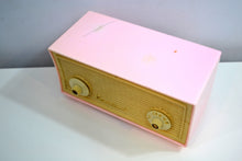 Load image into Gallery viewer, Vintage Rose Pink and White 1955 Admiral 5C4 AM Clock Radio Works Great! - [product_type} - Admiral - Retro Radio Farm