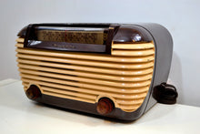 Load image into Gallery viewer, Cappaccino and Cream Bakelite 1948 Motorola Model 77X-M21 Vintage Vacuum Tube AM FM Radio Deco Beauty! - [product_type} - Motorola - Retro Radio Farm