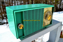 画像をギャラリービューアに読み込む, SOLD! - Mar 14, 2018 - BLUETOOTH MP3 READY SEA GREEN Mid Century Vintage 1959 General Electric Model T-129C Tube Radio - [product_type} - General Electric - Retro Radio Farm