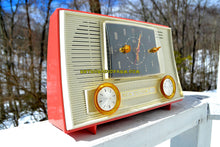 Charger l&#39;image dans la galerie, SOLD! - Dec 1, 2018 - Chinook Pink 1957 RCA Victor Model 3RD49 AM Tube Clock Radio - [product_type} - RCA Victor - Retro Radio Farm