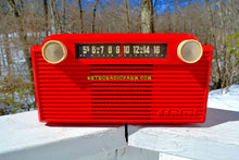 Charger l&#39;image dans la galerie, SOLD! - July 26, 2018 - VERMILION Red 1952 Admiral 5G35N AM Tube Radio Stunning Rare and Totally Restored! - [product_type} - Admiral - Retro Radio Farm