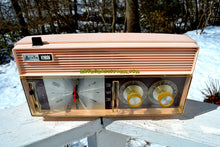 Charger l&#39;image dans la galerie, SOLD! - June 23, 2018 - ROSATA PINK and Brown Mid Century Retro Vintage 1964 Arvin Model 52R43 AM Tube Clock Radio Rare! - [product_type} - Arvin - Retro Radio Farm