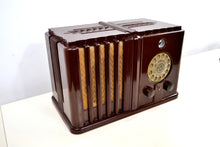 Load image into Gallery viewer, SOLD! - July 6, 2019 - Gothic Style 1938 Wards Airline Model 62-476 AM Bakelite Tube Radio Totally Restored! - [product_type} - Airline - Retro Radio Farm