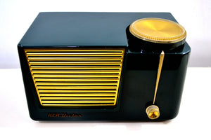 SOLD! - June 1, 2019 - The "Wilshire" 1955 RCA Victor 6-X-8 Tube AM Clock Radio Forest Green Mint Upgraded With Amazon Echo Dot! - [product_type} - RCA Victor - Retro Radio Farm