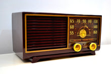 Load image into Gallery viewer, Burgundy  Bordeaux 1953 Philco Model 53-562 Transitone AM Radio with Civil Service and Sounds Great! - [product_type} - Philco - Retro Radio Farm