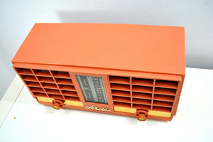 Pumpkin Spice Tan 1956-1957 Arvin Model 3561 Vacuum Tube Radio Dual Speaker Sounds Great! - [product_type} - Arvin - Retro Radio Farm