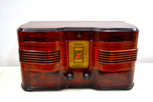 Load image into Gallery viewer, Highly Figured Burl Wood 1940 Emerson Model 376 Vacuum Tube AM Radio Refinished and Restored Top To Bottom! - [product_type} - Emerson - Retro Radio Farm