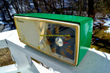 画像をギャラリービューアに読み込む, SOLD! - June 23, 2018 - SHAMROCK GREEN 1956 Emerson Model 876B Tube AM Radio Mid Century Rare Color Sounds Great! - [product_type} - Emerson - Retro Radio Farm