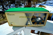 Charger l&#39;image dans la galerie, SOLD! - June 23, 2018 - SHAMROCK GREEN 1956 Emerson Model 876B Tube AM Radio Mid Century Rare Color Sounds Great! - [product_type} - Emerson - Retro Radio Farm