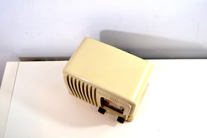 SOLD! - May 20, 2019 - Royale Ivory 1941 RCA Victor 1-X-2 Tube AM Radio Golden Age and Swanky! - [product_type} - RCA Victor - Retro Radio Farm