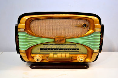 フランス製 ミッドセンチュリー ヴィンテージ 1958年 オセアニック スルクフモデル 真空管ラジオ 希少美品！