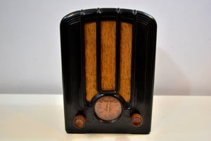 Depression Era Mini Tombstone Vintage Antique 1935 Emerson Model 108 Vacuum Tube AM Radio Back From The Dead - [product_type} - Emerson - Retro Radio Farm