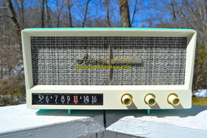 SOLD! - Apr 3, 2019 - Aquamarine Mid Century Vintage 1959 Arvin Model 2585 Tube Retro Radio - [product_type} - Arvin - Retro Radio Farm