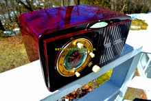 Load image into Gallery viewer, SOLD! - June 23, 2018 - AMAZON ECHO DOT™ INCLUDED - Brown Marbled Golden Age Art Deco 1952 General Electric Model 515F AM Tube Clock Radio Totally Restored! - [product_type} - General Electric - Retro Radio Farm