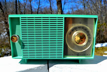 Load image into Gallery viewer, SOLD! - Jan 20, 2019 - Amazon Echo Dot™ Included - Turquoise Vintage 1959 General Electric Model T-129C Tube Radio - [product_type} - General Electric - Retro Radio Farm