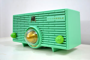 Surf Green 1957 Vintage  Motorola 56H Turbine Vacuum Tube AM Radio Gotta Get One! - [product_type} - Motorola - Retro Radio Farm