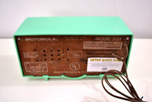 Load image into Gallery viewer, Surf Green 1957 Vintage  Motorola 56H Turbine Vacuum Tube AM Radio Gotta Get One! - [product_type} - Motorola - Retro Radio Farm