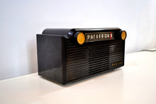 Load image into Gallery viewer, SOLD! - April 2, 2019 - Chalcedony Black 1952 Admiral 5G35N AM Tube Radio Mid Century Appeal in Spades! - [product_type} - Admiral - Retro Radio Farm