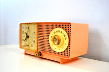 Load image into Gallery viewer, SOLD! - Mar 29, 2019 - Chiffon Pink Vintage 1959 General Electric Model C437A Tube AM Clock Radio Cream Puff! - [product_type} - General Electric - Retro Radio Farm