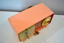 Load image into Gallery viewer, SOLD! - Mar 29, 2019 - Chiffon Pink Vintage 1959 General Electric Model C437A Tube AM Clock Radio Cream Puff! - [product_type} - General Electric - Retro Radio Farm
