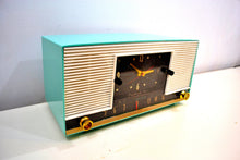 Load image into Gallery viewer, Laguna Aqua Mid Century 1958 Packard Bell Model 6RC1 AM Vacuum Tube Clock Radio Rare Looks Works Great! - [product_type} - Packard-Bell - Retro Radio Farm