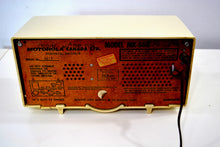 Load image into Gallery viewer, Cream Ivory 1957 Motorola Model MK-56H Turbine Vintage Tube AM Radio Collectors Favorite! - [product_type} - Motorola - Retro Radio Farm