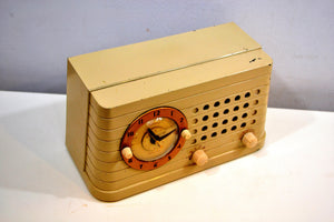 Art Deco Post War 1949 Telechron Model 8H59 Tube AM Clock Radio First Clock Radio! - [product_type} - Telechron - Retro Radio Farm