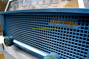 SOLD! - Apr 4, 2018 - MERCURY BLUE Mid Century Retro Vintage 1955 Hallicrafters Model 622 Tube AM Shortwave Radio Totally Awesome! - [product_type} - Hallicrafters - Retro Radio Farm