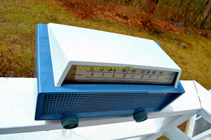 SOLD! - Apr 4, 2018 - MERCURY BLUE Mid Century Retro Vintage 1955 Hallicrafters Model 622 Tube AM Shortwave Radio Totally Awesome! - [product_type} - Hallicrafters - Retro Radio Farm