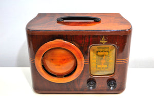 Golden Age of Radio 1939 Emerson Model 315 Wood Radio Ingraham Handcrafted Cabinet! Sounds Wonderful! - [product_type} - Emerson - Retro Radio Farm