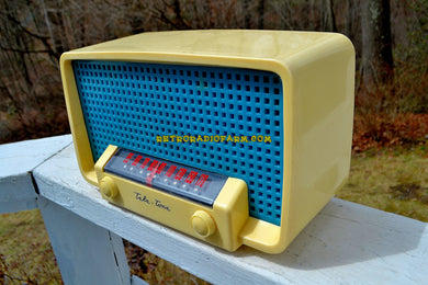 SOLD! - July 28, 2018 - SPIRIT OF 76 Red White & Blue 1948 Teletone Model  201 AM Tube Radio Rare Looks and Works Great!
