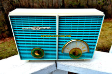 Load image into Gallery viewer, SOLD! - Sept 25, 2018 - BLUETOOTH MP3 UPGRADE ADDED - Retro Wonder Turquoise And White 1958 Philco H836-124 AM Tube Radio Mint Condition And Rare! - [product_type} - Philco - Retro Radio Farm