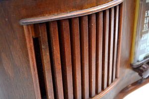 Golden Age 1945 Sonora RCU-208 AM Tube Radio Curvaceous Wooden Beauty! - [product_type} - Sonora - Retro Radio Farm