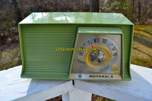 Load image into Gallery viewer, SOLD! - May 6, 2018 - AVOCADO Mid Century Retro 1962 Motorola A10G62 Tube AM Radio Cool Model Rare Color! Excellent Condition! - [product_type} - Motorola - Retro Radio Farm