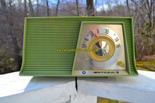 画像をギャラリービューアに読み込む, SOLD! - May 6, 2018 - AVOCADO Mid Century Retro 1962 Motorola A10G62 Tube AM Radio Cool Model Rare Color! Excellent Condition! - [product_type} - Motorola - Retro Radio Farm
