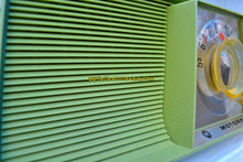 Load image into Gallery viewer, SOLD! - May 6, 2018 - AVOCADO Mid Century Retro 1962 Motorola A10G62 Tube AM Radio Cool Model Rare Color! Excellent Condition! - [product_type} - Motorola - Retro Radio Farm