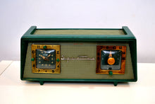 Load image into Gallery viewer, SOLD! - May 21, 2019 - Dark Evergreen with Light Green Mesh 1954 Sparton Model 375C AM Tube Radio Real Looker! - [product_type} - Sparton - Retro Radio Farm