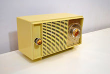 Load image into Gallery viewer, SOLD! - Aug 8, 2019 - Beige Ivory Yellow Vintage 1959 General Electric Model T-129C Tube Radio Nice Sounding Nice Looking! - [product_type} - General Electric - Retro Radio Farm