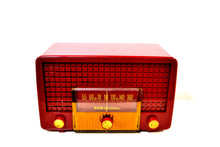 Load image into Gallery viewer, SOLD! - June 17, 2019 - Cranberry Red 1955 RCA Victor Model 5X-564 AM Tube Radio Great Sounding! - [product_type} - RCA Victor - Retro Radio Farm