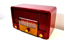Load image into Gallery viewer, SOLD! - June 17, 2019 - Cranberry Red 1955 RCA Victor Model 5X-564 AM Tube Radio Great Sounding! - [product_type} - RCA Victor - Retro Radio Farm