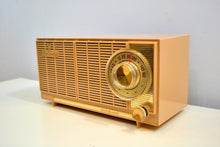 Load image into Gallery viewer, Beige Bombshell Dual Speaker 1960 General Electric Model T-141A Tube Radio Don&#39;t Judge A Book By Its Cover! - [product_type} - General Electric - Retro Radio Farm