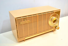 Load image into Gallery viewer, Beige Bombshell Dual Speaker 1960 General Electric Model T-141A Tube Radio Don&#39;t Judge A Book By Its Cover! - [product_type} - General Electric - Retro Radio Farm