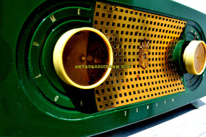SOLD! - May 6, 2018 - CANDY APPLE GREEN 1955 Zenith Model R511F AM Tube Radio Excellent Condition! - [product_type} - Zenith - Retro Radio Farm