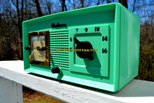 Load image into Gallery viewer, SOLD! - Oct 25, 2018 - Madison in April Green Art Deco Vintage 1948 Model 940 AM Tube Clock Radio Near Mint Condition! - [product_type} - Madison - Retro Radio Farm