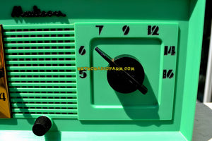SOLD! - Oct 25, 2018 - Madison in April Green Art Deco Vintage 1948 Model 940 AM Tube Clock Radio Near Mint Condition! - [product_type} - Madison - Retro Radio Farm