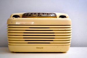 Ivory Bakelite Vintage 1948 Philco Model 48-460 AM Radio Loud as a Hippo! - [product_type} - Philco - Retro Radio Farm
