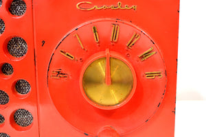 Raconteur Red 1953 Crosley Model JT-3 AM Tube Radio Swiss Cheese Grill, Not Cheesy At All! - [product_type} - Crosley - Retro Radio Farm