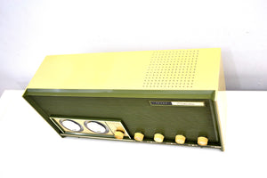 Moss Green Vintage 1966 Silvertone Model 6018 AM/FM Vacuum Tube Radio Excellent Sounding and Gimmicky Beyond Comparison! - [product_type} - Silvertone - Retro Radio Farm